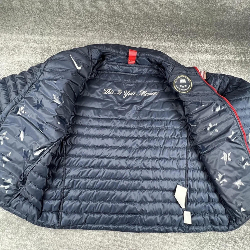 United States Paralympic Team Jacket Mens 2XL Blue Sochi 2014 Nike USA AeroLoft - Picture 9 of 16